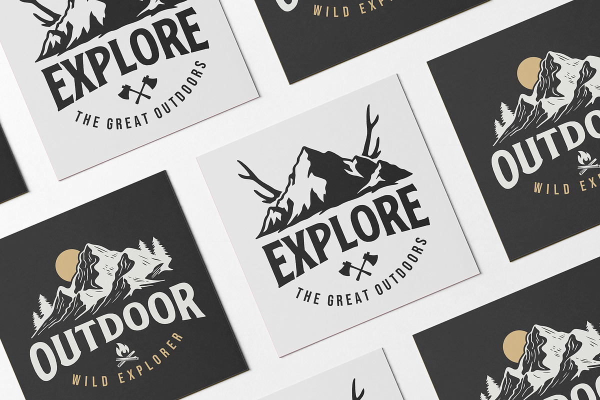 Mountain Adventure Logo Bundle, an Illustration by Tekuni (Photo 4 of 16)