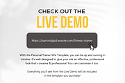 Personal Trainer Website for Wix, a Shopify Template by Parrot Designs (Thumbnail 4 of 4)