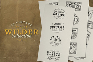 15 Vintage Bagde Logos Vol.1