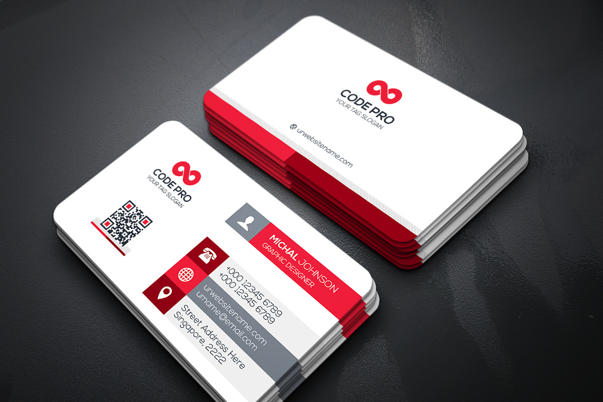 Business Cards 2 in 1, a Business Card Template by Genereux Art (Photo 2 of 8)