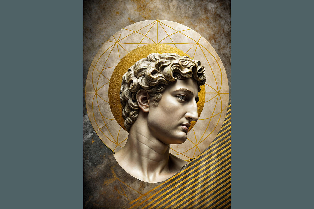 Classical Greek Statue Portraits, a Person Illustration by StockVerse Creative (Photo 3 of 4)
