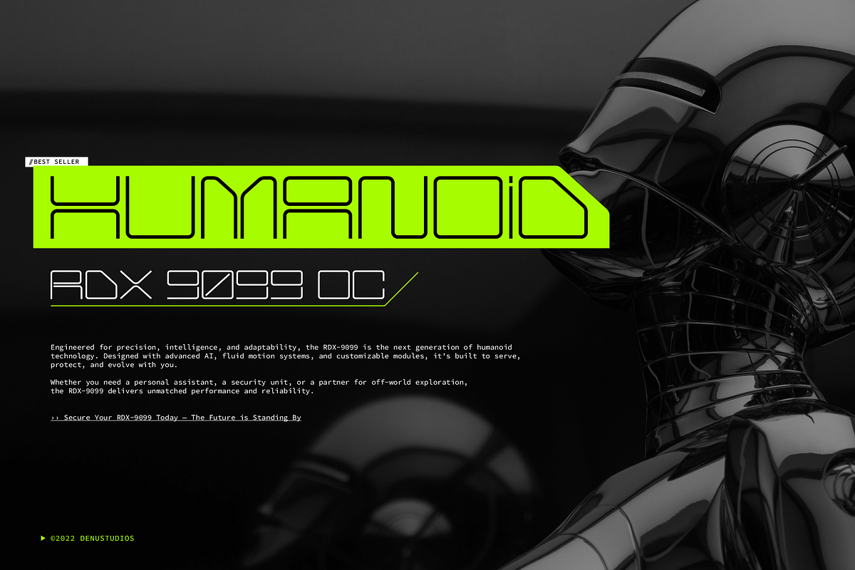 Arxenon | Modern Futuristic, a Sans Serif Font by Denustudios (Photo 2 of 12)