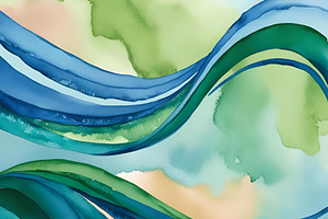 watercolor abstract art background, an Abstract Photo by ComfortQ
