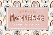 Happiness Handwritten Font, a Sans Serif Font by Craft & Bear (Thumbnail 1 of 3)