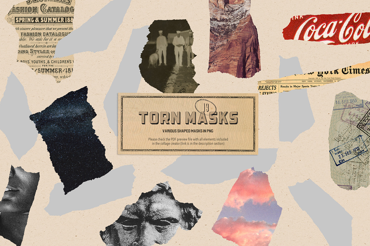 Vintage Collage Creator 1170+ Assets, an Object Graphic by Veris Studio (Photo 55 of 56)