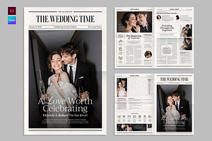 Wedding Newspaper Template, a Brochure Template by BrandPacks