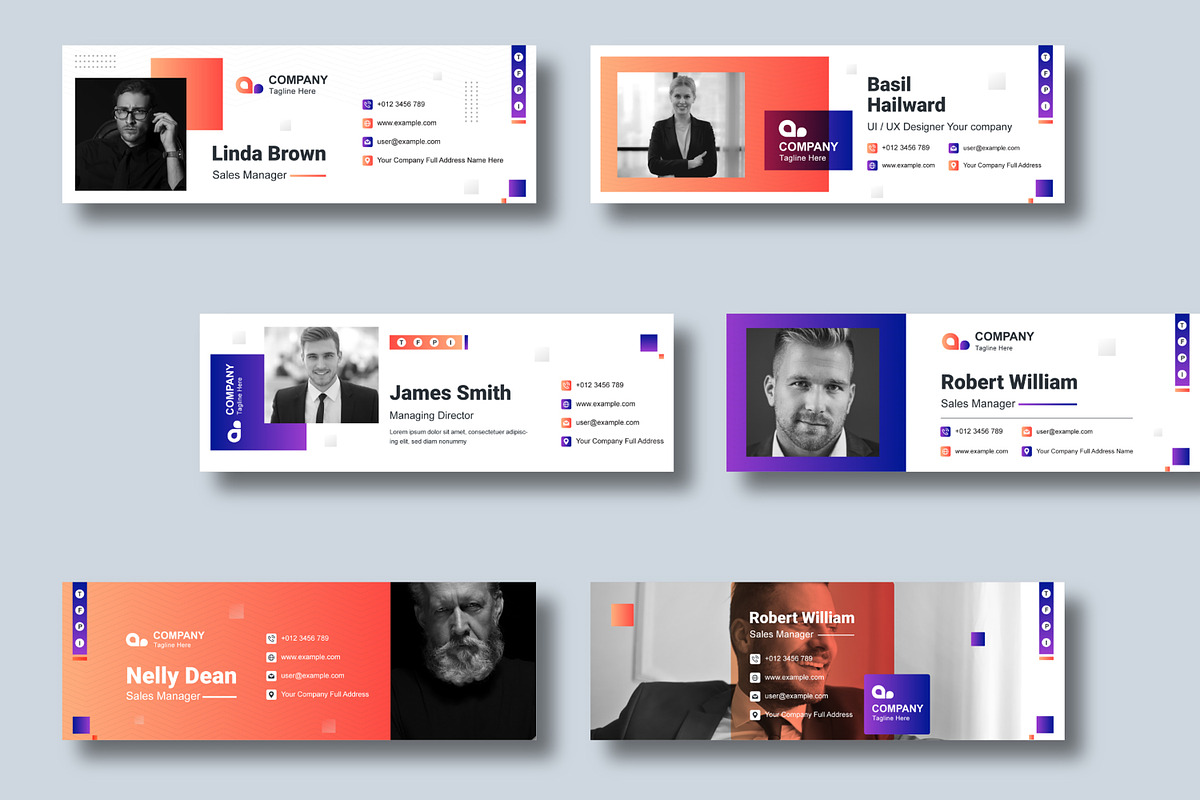Email Signature Template, an Email Template by MightyDesign (Photo 2 of 5)