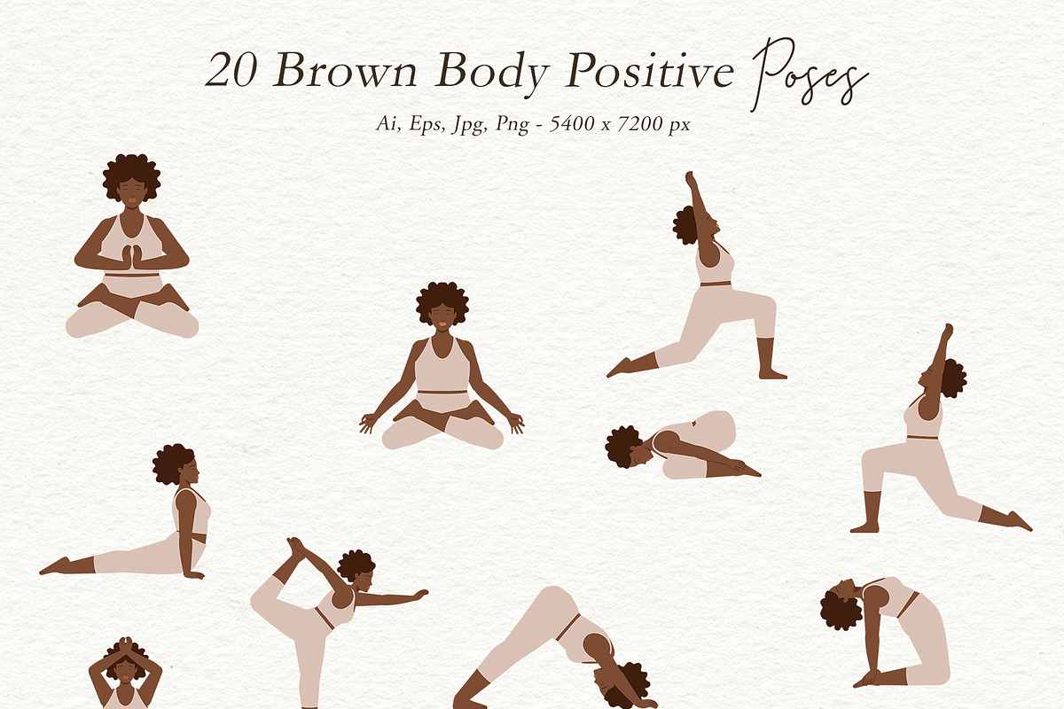 Yoga Women Illustrations Big Pack, a Person Illustration by Motion-Box (Photo 7 of 27)