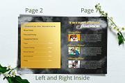 Black and Gold Funeral Program, a Brochure Template by Feel Inspired Digitals (Thumbnail 4 of 6)