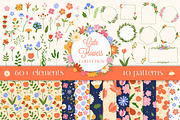 Flowers PNG Clipart Vector Patterns, a Pattern Graphic by AnnaViolet_store (Thumbnail 1 of 16)
