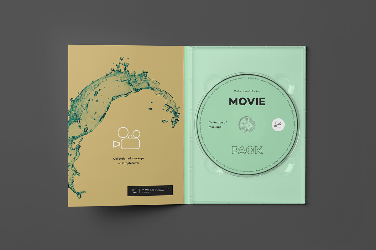 Movie Pack Mockup 1, a Packaging Mockup by Yogurt86 (Photo 2 of 16)