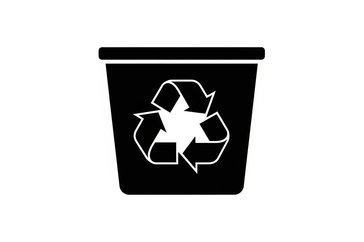 Recycling Bin Minimal Silhouette, a Graphic by Designer_Momina (Photo 8 of 14)