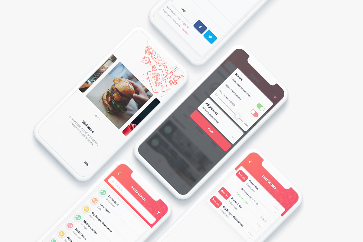 Salt Food Order UI Kit, an UI Kit Template by uicube (Photo 3 of 3)