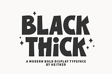 Black Thick - Display Font