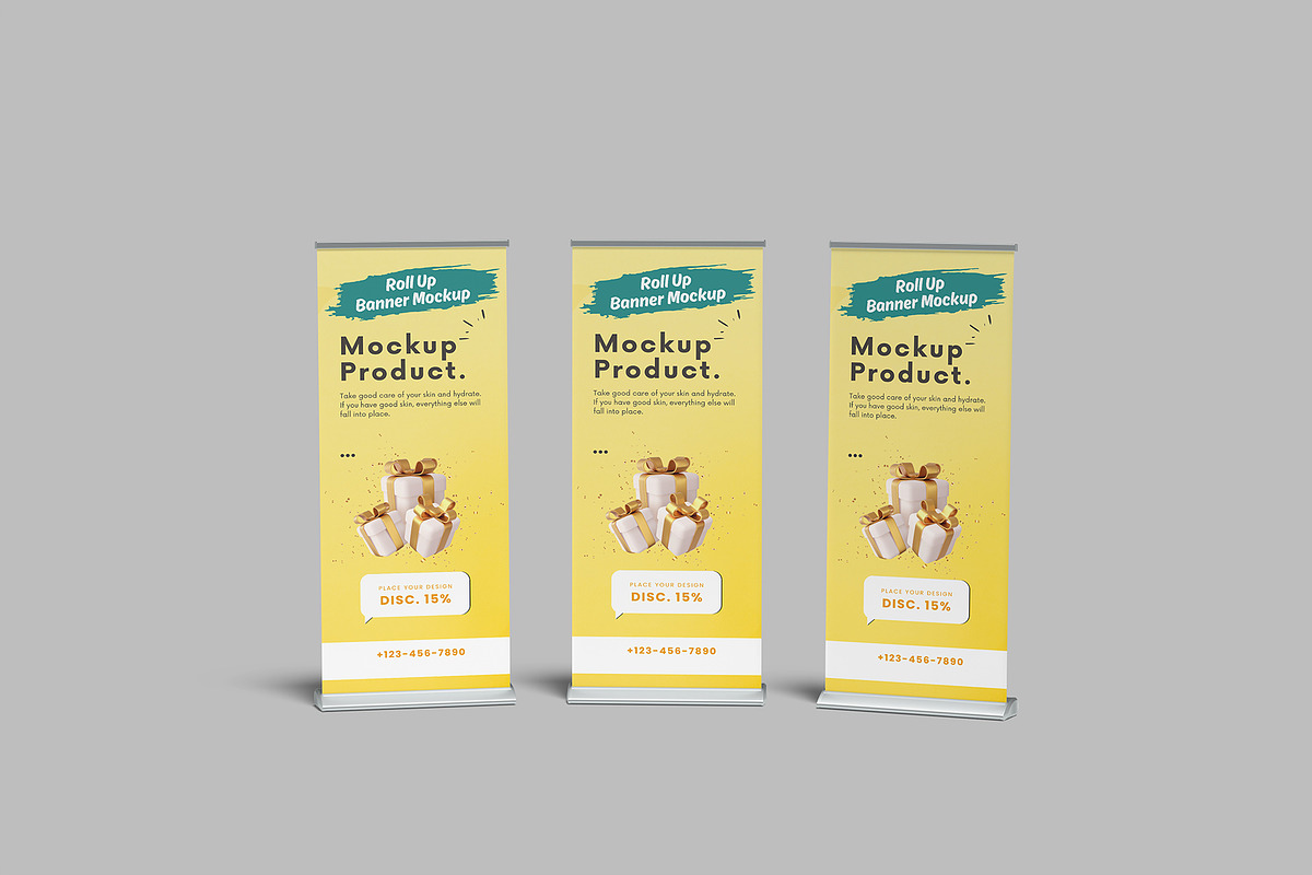 Roll Up Banner Mockup, a Product Mockup by rizalamora (Photo 11 of 11)