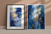 Blue Gold Abstract Illustration, a Decorative Illustration by Housui Patterns (Thumbnail 7 of 12)