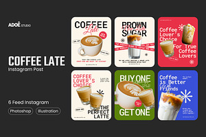 Coffee Late Instagram Template, a Social Media Template by adoestudio