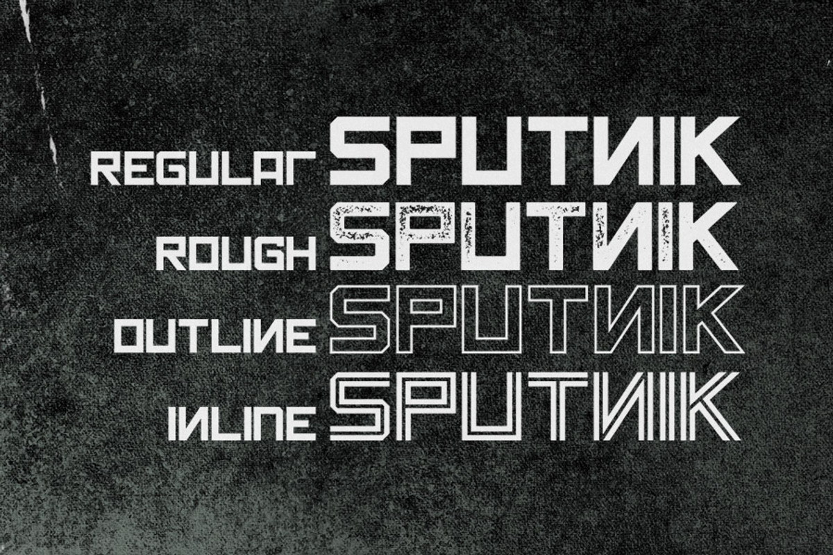 Sputnik Typeface preview 4