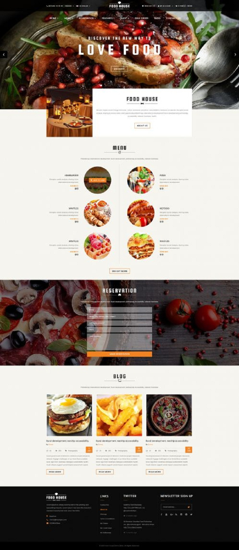 Food Responsive OpenCart Theme, a Websites & App Template by giao.trinh