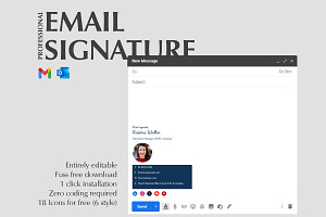 EDITABLE Email Signature Template