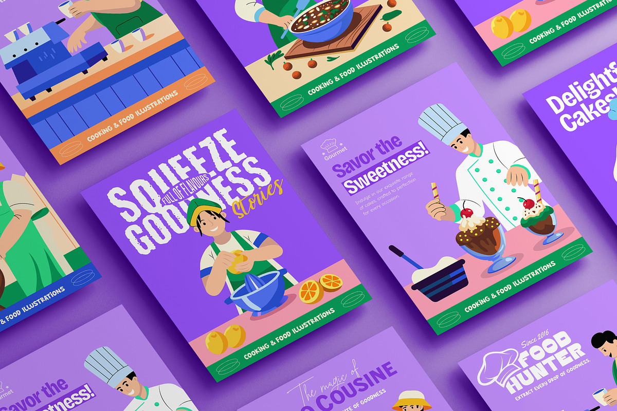 Cooking and Food Illustration Set, a Food Illustration by Creative Stall (Photo 3 of 9)