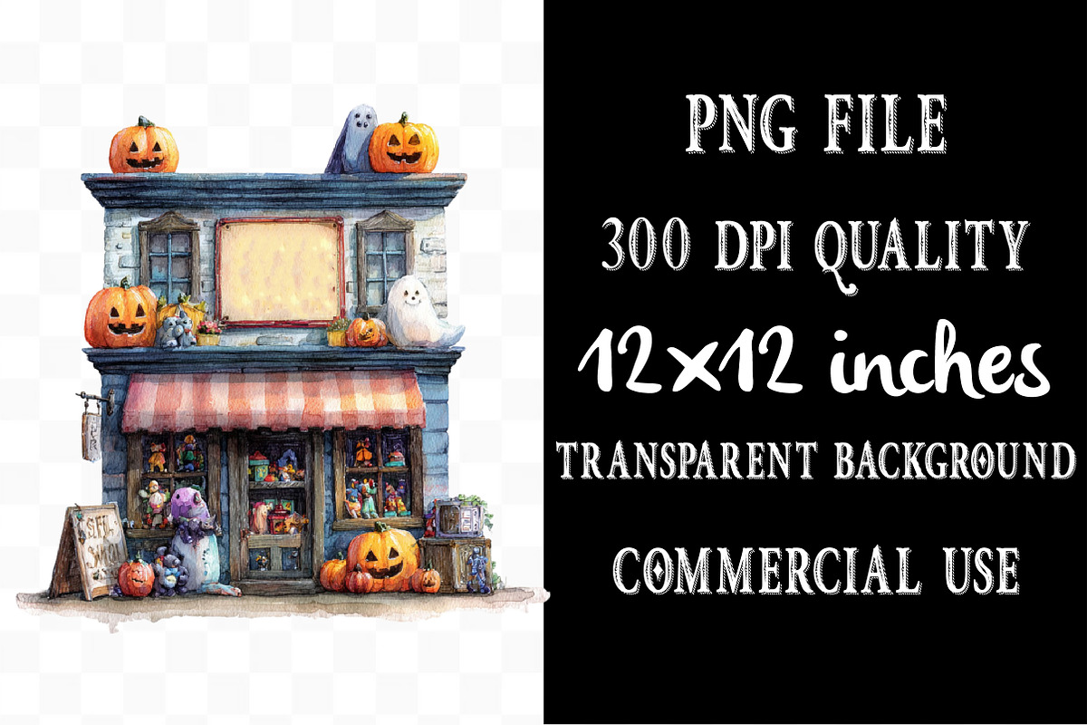 Halloween Storefront Sublimation, an Illustration by Designking (Photo 4 of 5)