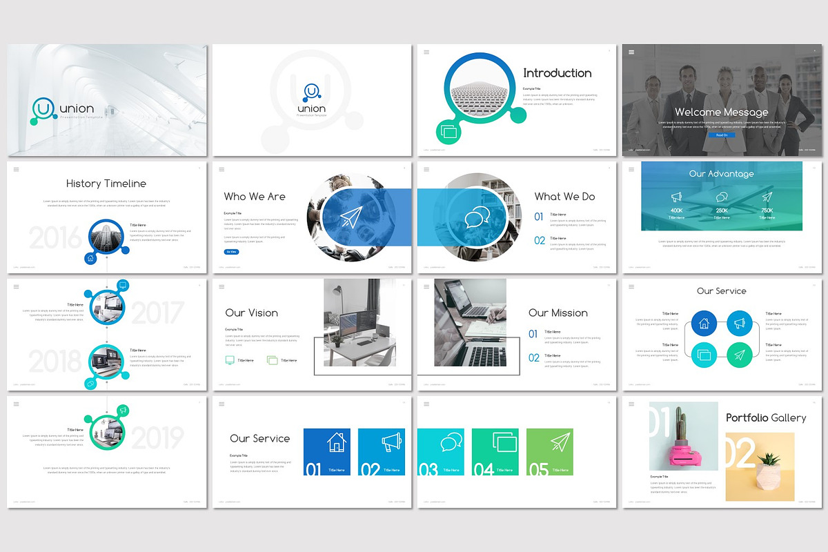 Union - Powerpoint Template, a Presentation Template by inspirasign