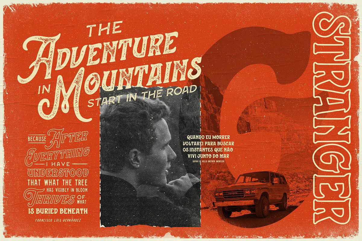 Stranger Font Collection + Extras, a Script Font by Opus Nigrum (Photo 8 of 16)