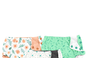 Baby Swim Diaper Mock-ups Set