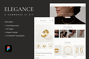 Jewelry E-Commerce Figma Template, an UI Kit Template by Reza Space (Thumbnail 1 of 4)
