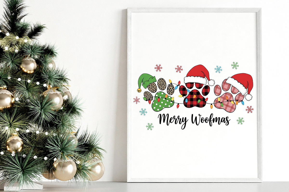 Dog Mama PNG, Dog Christmas PNG, an Illustration by Canvas Craft (Photo 4 of 6)