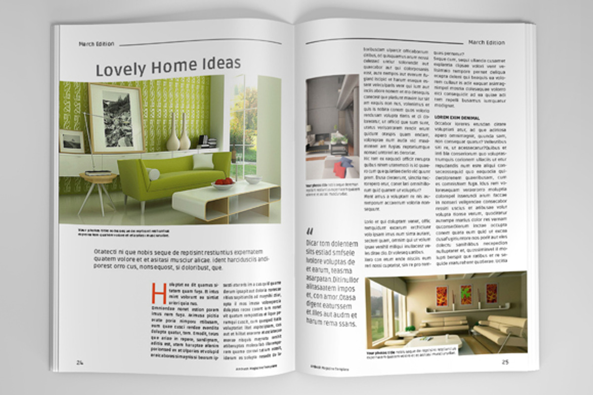 A5 Magazine Template, a Magazine Template by DesignCorner