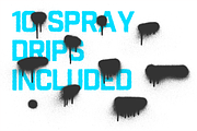 Spray Paint Drips, a Texture Graphic by GhostlyPixels (Thumbnail 3 of 13)