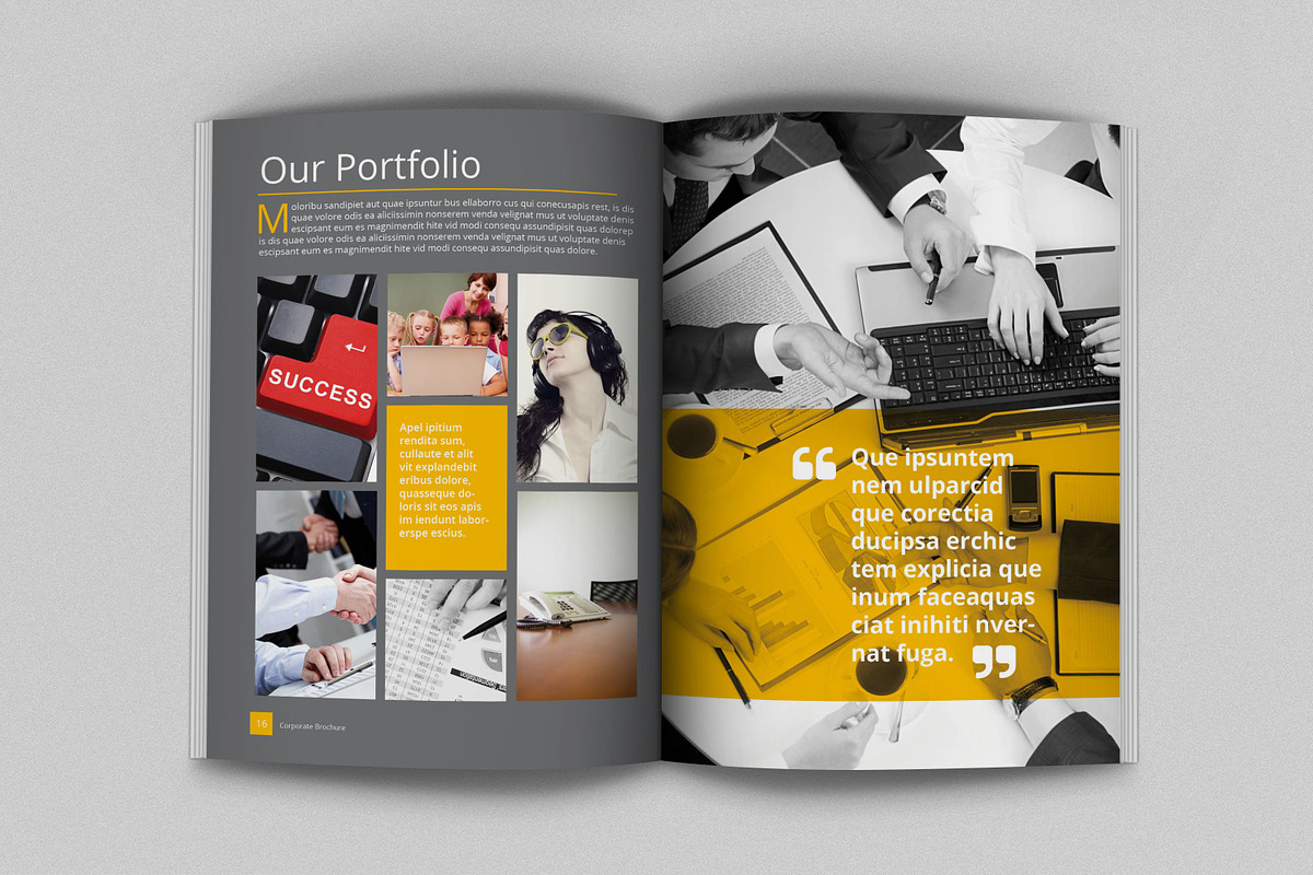 A4/Letter Business Brochure, a Brochure Template by feydesign (Photo 10 of 18)