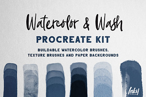 Watercolor & Wash Procreate Kit