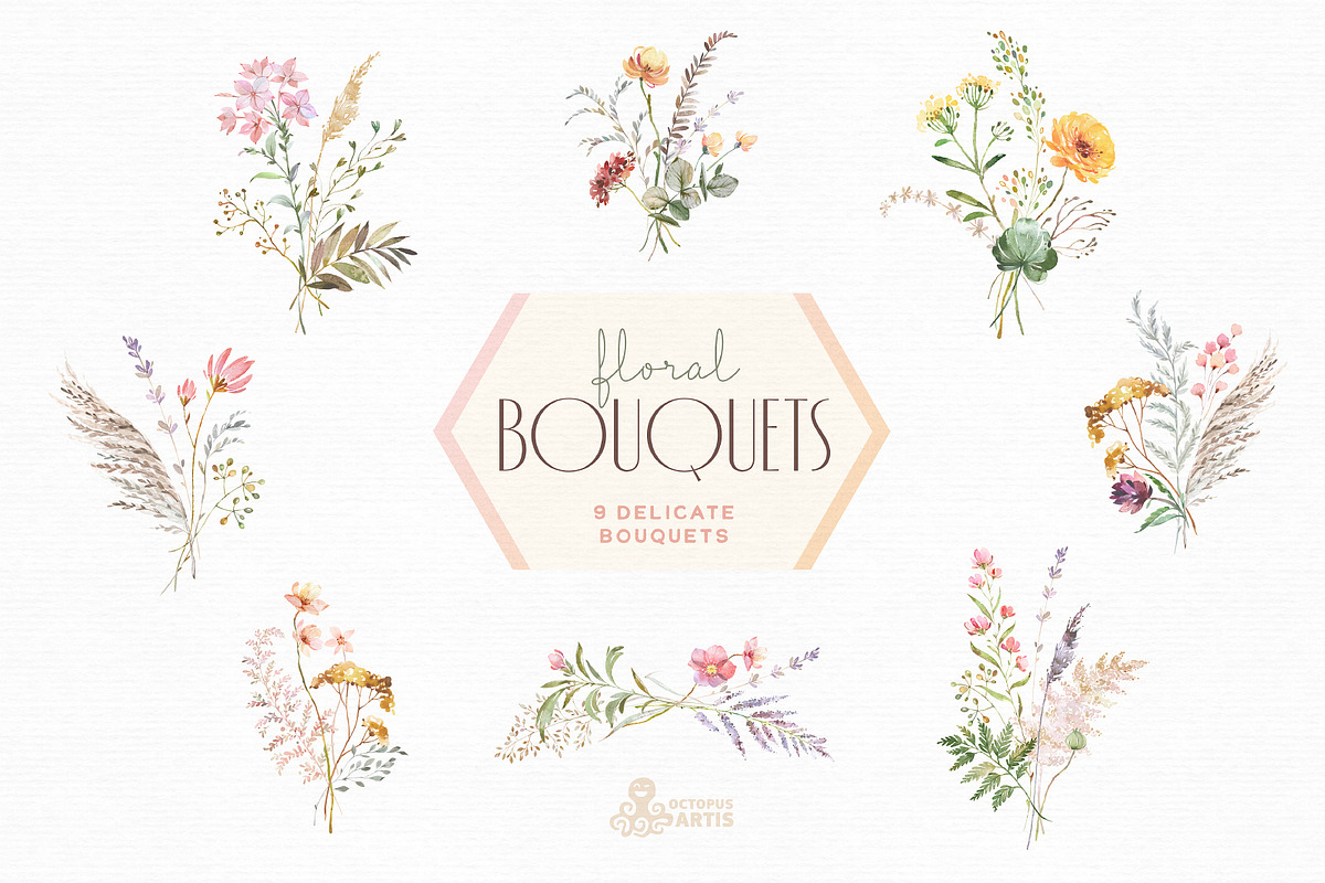 Floral Treasure. Gentle Collection, an Illustration by OctopusArtis (Photo 5 of 12)