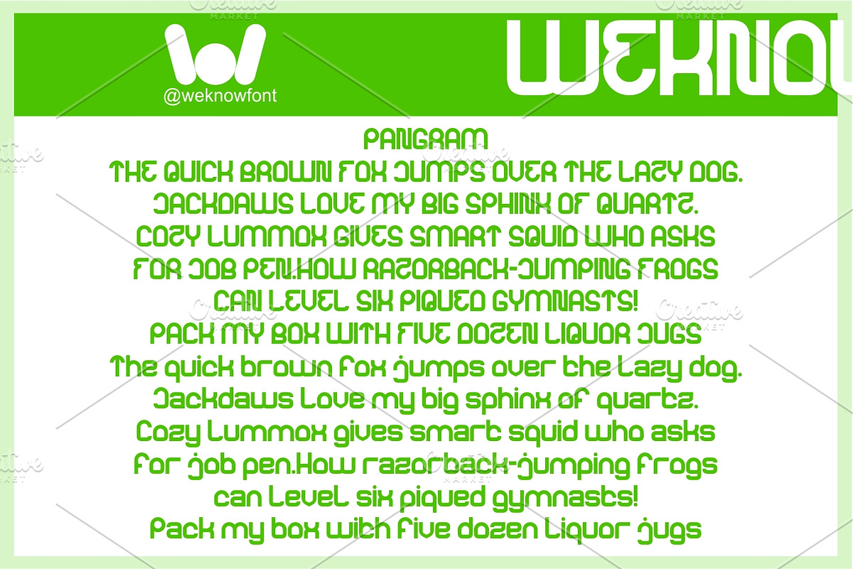 Rewrite Future font, a Sans Serif Font by weknow (Photo 6 of 8)