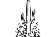 Desert Cactus SVG Bundle, an Object Graphic by Designer_Momina (Thumbnail 6 of 16)