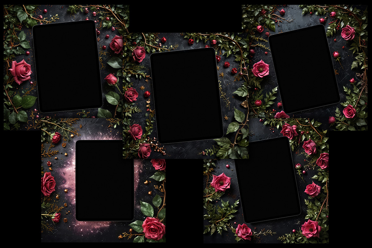 Dark Fantasy Rose IPad E-Book Mockup, an iPad Mockup by Sapphire X Designs (Photo 2 of 2)