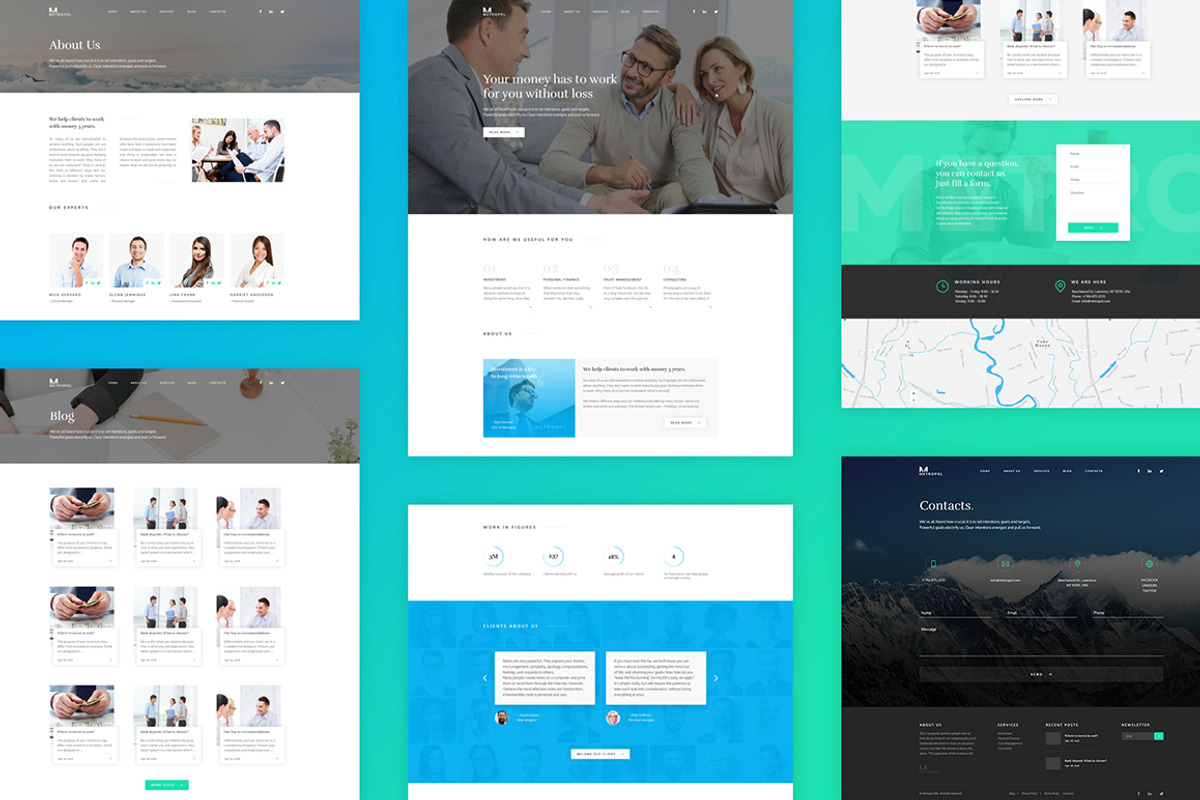 Metropol - Investment & Finance PSD, a Websites & App Template by Spartak Vee (Photo 3 of 4)