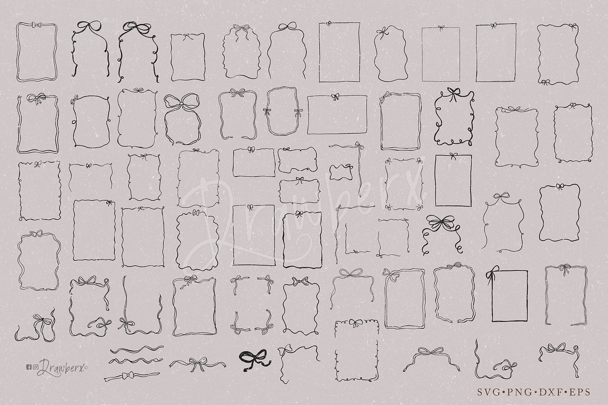 Whimsical Hand Drawn Frames art 009, a Graphic by Drawberx (Photo 11 of 13)