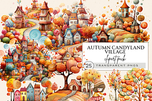 AUTUMN CANYLAND VILLAGE CLIPART