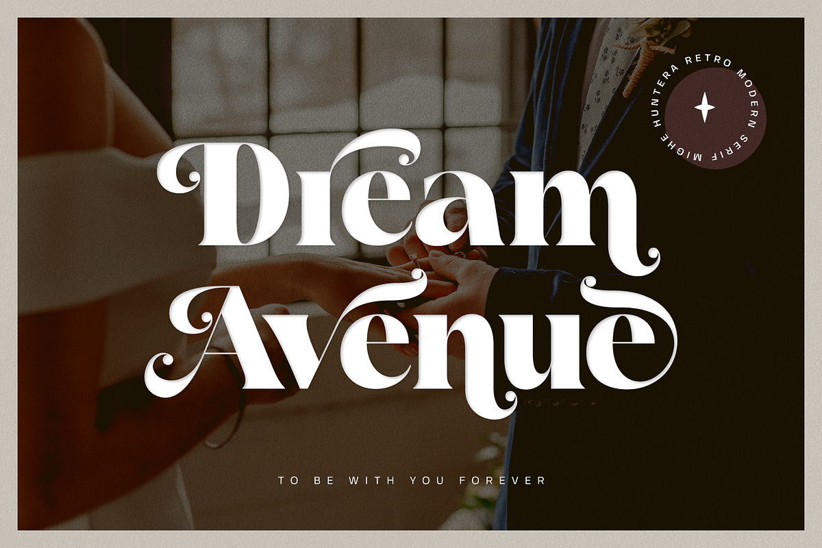 Mighe Huntera - Retro Modern Serif, a Serif Font by Namara Creative Studio (Photo 7 of 14)