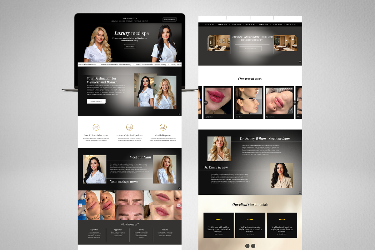 Squarespace Template Med spa Website, a Squarespace Template by Design Pro Templates (Photo 3 of 5)