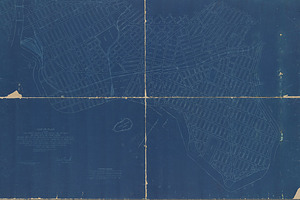 Antique Urban Plan Blueprints