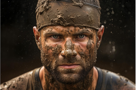 Unshaven Man dirty face photo shot, a Sports & Recreation Photo by Ylivdesign