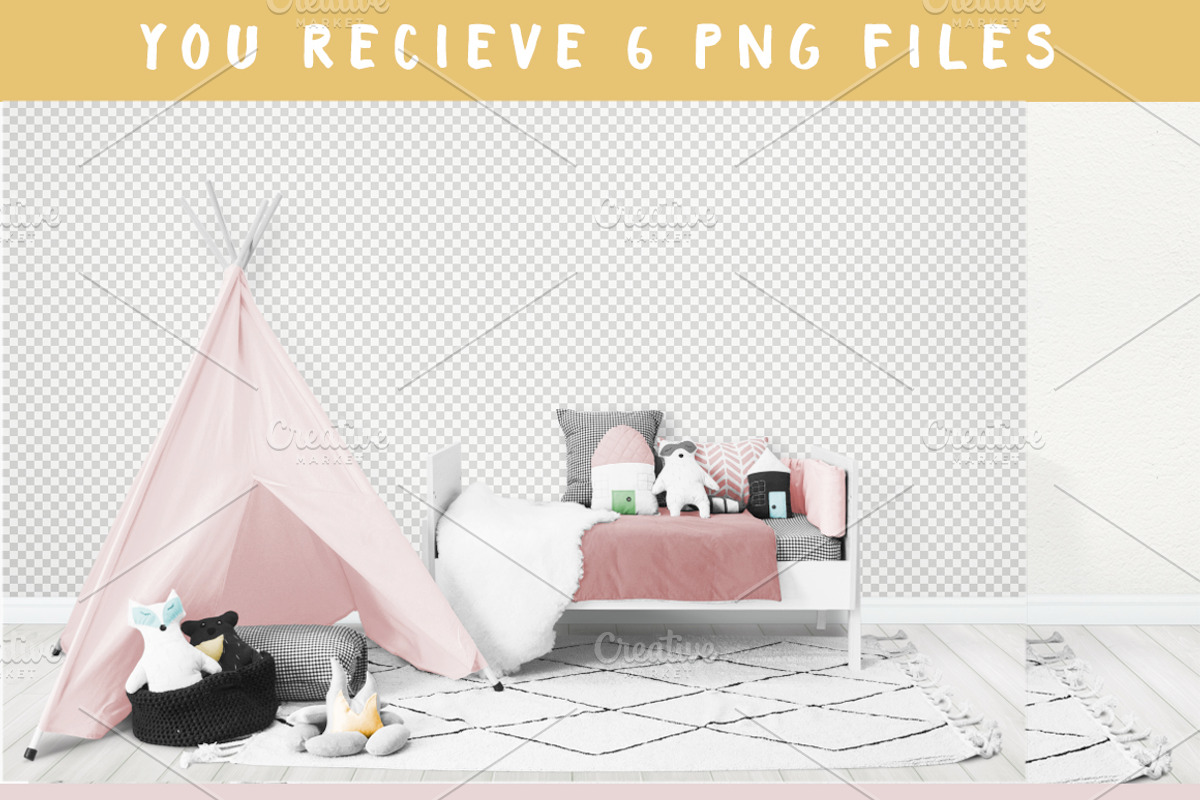 Kids Room Wall/Frame Mock Up 23, a Print Template by Whimsicality (Photo 5 of 7)