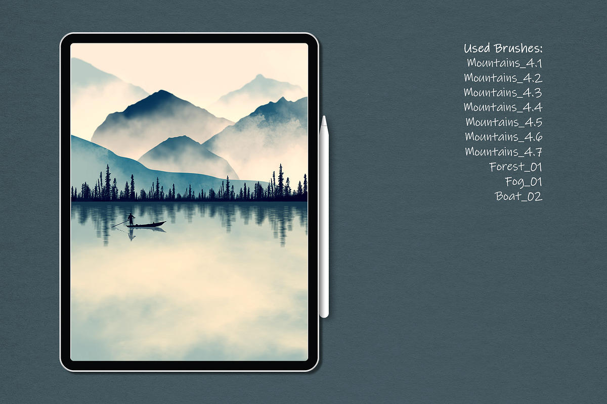 Photoshop Landscape Stamp Brushes, a Brush Add-On by MISTstudioDesign (Photo 8 of 12)