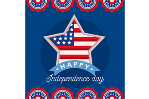 Usa independence day poster, an Illustration by studiogstock