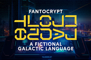 Fantocrypt - Alien Language, a Sans Serif Font by HipFonts